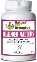 Natura Petz Organics BLADDER MATTERS MAX* Master Blend Bladder Control & Leakage Support* Dog Supplement, 250 count