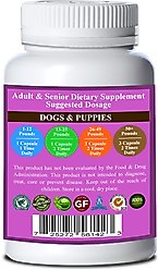Natura Petz Organics BODY BLISS - OMEGA 3 & 6 Super Food + Heart, Brain Joint, Blood & Coat Support* Dog Supplement, 250 count slide 2 of 4