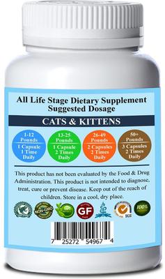 Show full view: Natura Petz Organics Break It Up! Herbal Medicine for Bladder Stones & Kidney Stones for Cats, 90 count slide 3 of 6