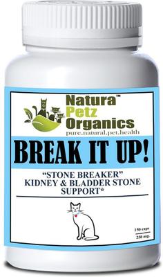 Show full view: Natura Petz Organics Break It Up! Herbal Medicine for Stone Breaking for Cats, 150 count slide 1 of 4