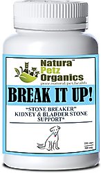 Natura Petz Organics Break It Up! Herbal Medicine for Stone Breaking for Dogs, 250 count