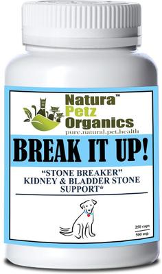 Show full view: Natura Petz Organics Break It Up! Herbal Medicine for Stone Breaking for Dogs, 250 count slide 1 of 5