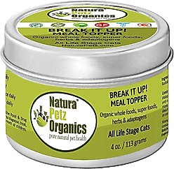 Natura Petz Organics Break It Up! Homeopathic Medicine for Stone Breaking for Cats, 4-oz tin