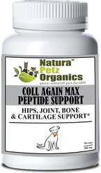 Natura Petz Organics Coll Again Collagen Peptide Dog Supplement, 90 count