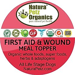 Natura Petz Organics First Aid & Wound Turkey Flavored Powder Immune Supplement for Dogs, 4-oz tin slide 2 of 3