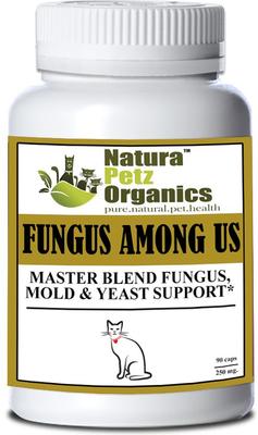 Show full view: Natura Petz Organics FUNGUS AMONG US MAX* Master Blend Fungus, Mold & Yeast Support* Cat Supplement, 90 count slide 1 of 5