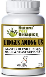 Natura Petz Organics FUNGUS AMONG US MAX* Master Blend Fungus, Mold & Yeast Support* Dog Supplement, 90 count
