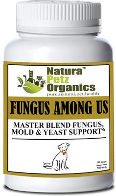 Show full view: Natura Petz Organics FUNGUS AMONG US MAX* Master Blend Fungus, Mold & Yeast Support* Dog Supplement, 90 count slide 1 of 6