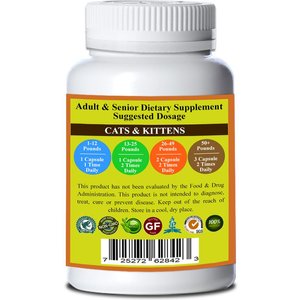 Natura Petz Organics GET OVIR IT MAX Master Blend Broad Spectrum Plant Anti Viral Anti Bacterial Support Cat Supplement, 90 count