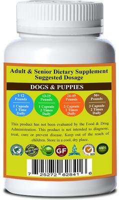 Show full view: Natura Petz Organics GET OVIR IT MAX Master Blend Broad Spectrum Plant Anti Viral Anti Bacterial Support Dog Supplement, 90 count slide 3 of 6