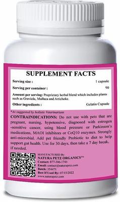 Show full view: Natura Petz Organics Get Well Soon Dog Supplement, 90 count slide 4 of 5