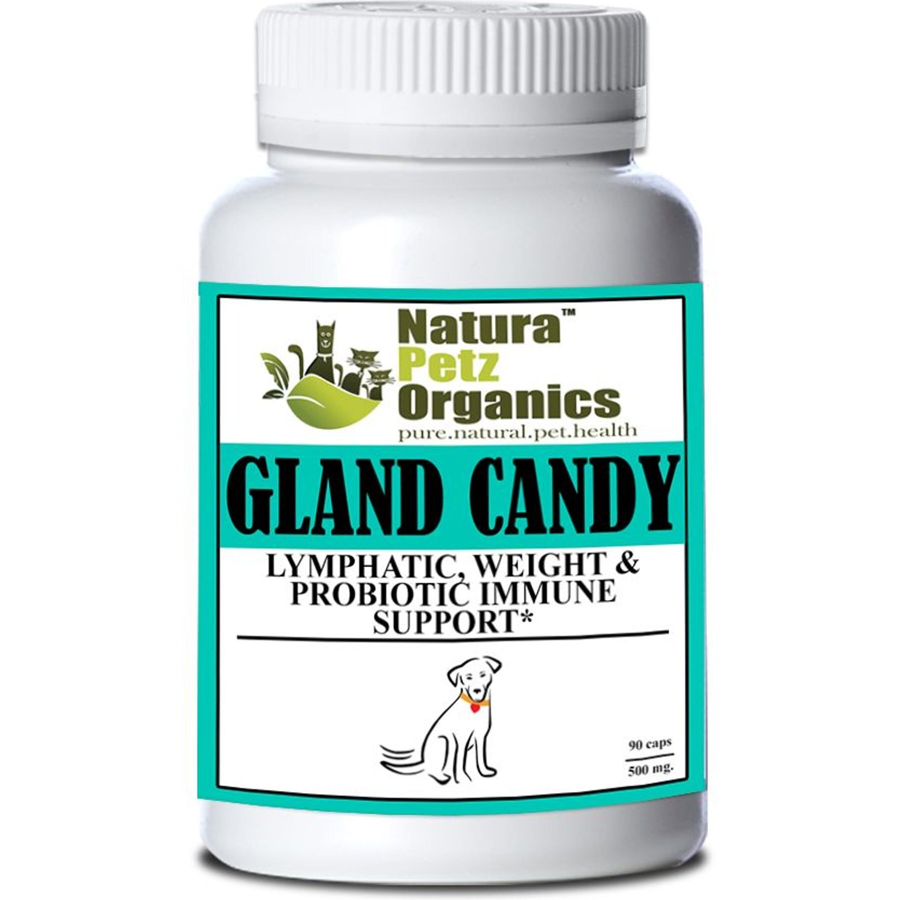 Natura Petz Organics Gland Candy Dog Supplement, 90 count