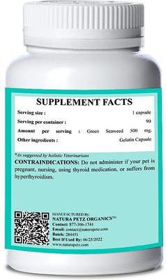 Show full view: Natura Petz Organics Gland Candy Dog Supplement, 90 count slide 4 of 5