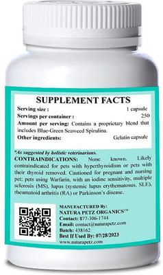 Show full view: Natura Petz Organics GLAND CANDY Omega 3 & 6 Lymphatic, Weight & Probiotic Immune Support* Dog Supplement, 250 count slide 4 of 5
