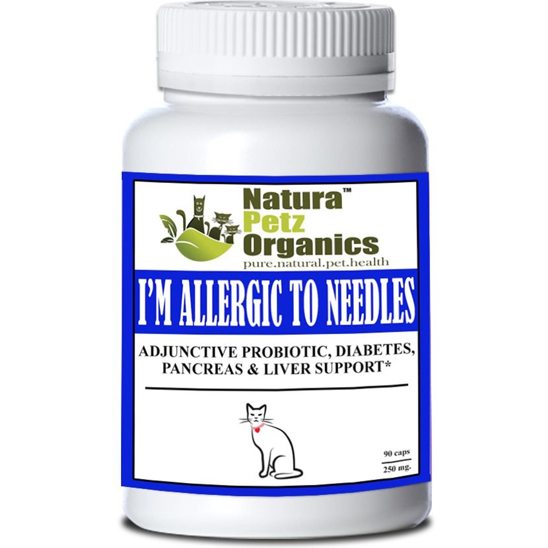 Natura Petz Organics I'm Allergic To Needles Cat Supplement, 90 count