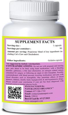 Show full view: Natura Petz Organics IMMUNE WARRIOR MAX* Immune Regulator & Anti-Inflammatory Support* Cat Supplement, 90 count slide 4 of 5