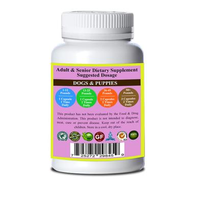 Show full view: Natura Petz Organics IMMUNE WARRIOR MAX* Immune Regulator & Anti-Inflammatory Support* Dog Supplement, 90 count slide 3 of 5