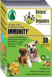 Natura Petz Organics Immunity Starter Pack Dog Supplement, 30 count