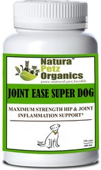 Natura Petz Organics JOINT EASE MAX SUPER DOG* Maximum Strength Hip Joint & Inflammation Support* Dog Supplement, 250 count