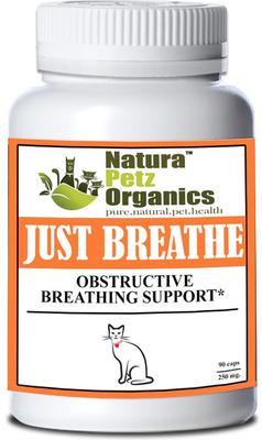 Show full view: Natura Petz Organics JUST BREATHE* Obstructive Breathing Support* Cat Supplement, 90 count slide 1 of 5