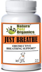Natura Petz Organics JUST BREATHE* Obstructive Breathing Support* Dog Supplement, 90 count