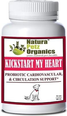 Show full view: Natura Petz Organics KICK START MY HEART* Probiotic Heart Cardiovascular & Circulation Support* Dog Supplement, 90 count slide 1 of 5