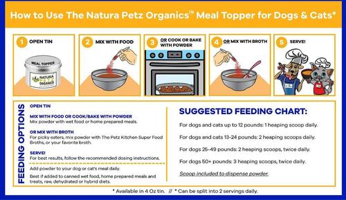Show full view: Natura Petz Organics KIDNEY REVIVAL MAX MEAL TOPPER* Master Blend Kidney Cleanse & Support* Dog Supplement, 4-oz jar slide 5 of 5