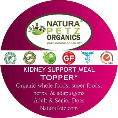 Show full view: Natura Petz Organics Kidney Support Turkey Flavored Powder Kidney Supplement for Dogs, 4-oz tin slide 3 of 5