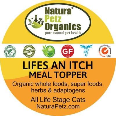 Show full view: Natura Petz Organics Life's An Itch Turkey Flavored Powder Allergy Supplement for Cats, 4-oz tin slide 3 of 5