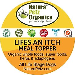 Natura Petz Organics Life's An Itch Turkey Flavored Powder Allergy Supplement for Dogs, 4-oz tin slide 2 of 4