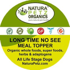 Natura Petz Organics LONG TIME NO SEE MEAL TOPPER* Vision & Ocular Health Support* Dog Supplement, 4-oz jar slide 2 of 5