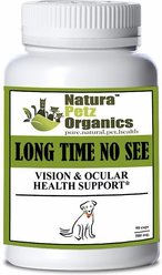 Natura Petz Organics LONG TIME NO SEE* Vision & Ocular Health Support* Dog Supplement, 90 count