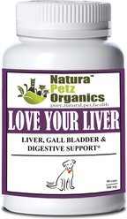 Natura Petz Organics Love Your Liver Dog Supplement, 90 count