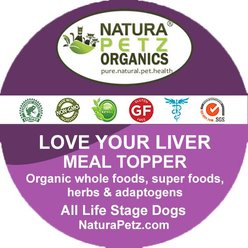 Natura Petz Organics LOVE YOUR LIVER MEAL TOPPER Liver, Kidney, Gall Bladder & Digestive Support* Dog Supplement, 4-oz jar slide 2 of 5
