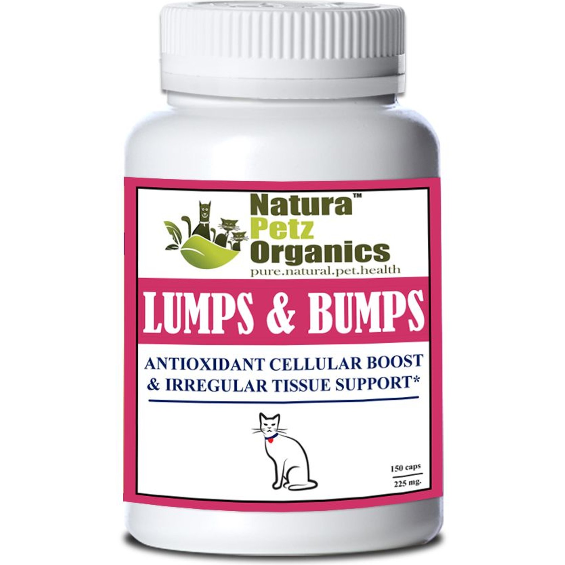 Natura Petz Organics LUMPS & BUMPS* - Irregular Tissue Support* Cat Supplement, 150 count