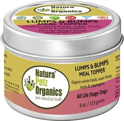 Natura Petz Organics Lumps & Bumps Turkey Flavored Powder Skin & Coat Supplement for Dogs, 4-oz tin