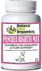 Natura Petz Organics PANCREA RIGHTIS MAX* Pancreas Inflammation & Flow Support* Dog Supplement, 90 count