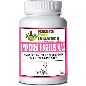 Natura Petz Organics PANCREA RIGHTIS MAX* Pancreas Inflammation & Flow Support* Dog Supplement, 90 count