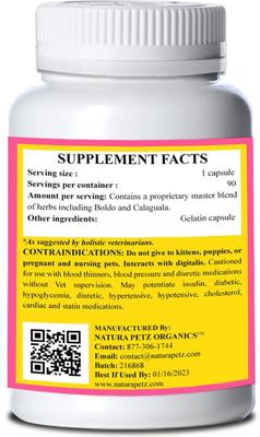 Show full view: Natura Petz Organics PANCREA RIGHTIS MAX* Pancreas Inflammation & Flow Support* Dog Supplement, 90 count slide 4 of 5