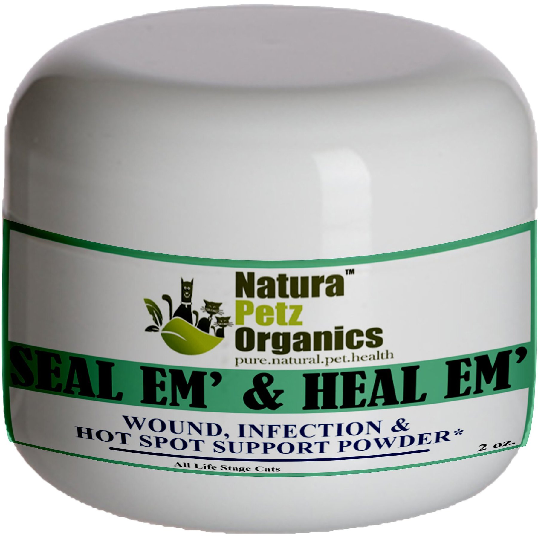 Natura Petz Organics Seal Em & Heal Em Homeopathic Medicine for Wounds for Cats, 2-oz bottle