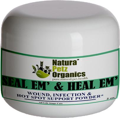 Show full view: Natura Petz Organics Seal Em & Heal Em Homeopathic Medicine for Wounds for Cats, 2-oz bottle slide 1 of 3