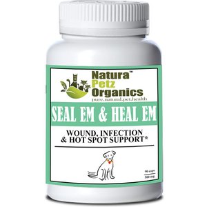 Natura Petz Organics Seal Em & Heal Em Homeopathic Medicine for Wounds for Dogs, 90 count