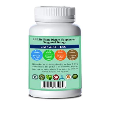 Show full view: Natura Petz Organics SEAL EM & HEAL EM* Wound, Infection & Hot Spot Support* Cat Supplement, 150 count slide 3 of 5