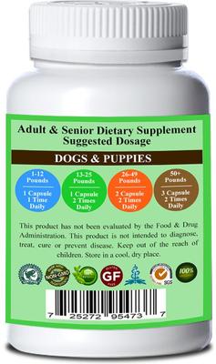 Show full view: Natura Petz Organics Serenity Zen Dog Supplement, 90 count slide 3 of 4