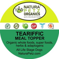 Natura Petz Organics TEARIFFIC MEAL TOPPER* Tear Stain Support* Dog Supplement, 4-oz jar slide 2 of 5