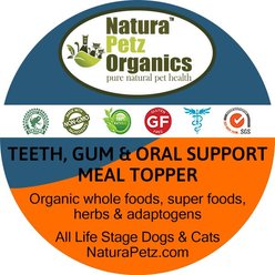 Natura Petz Organics Teeth, Gum & Oral Support Turkey Flavored Powder Dental Supplement for Dogs, 4-oz tin slide 2 of 4