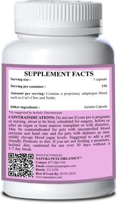 Show full view: Natura Petz Organics TINKLE TONIC* Urethral Blockage Support* Dog Supplement slide 4 of 5