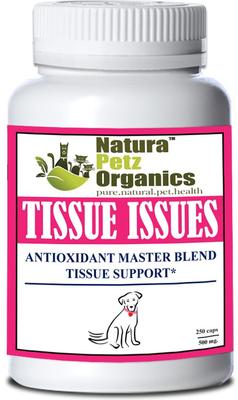Show full view: Natura Petz Organics TISSUE ISSUES* Antioxidant Master Blend Tissue Support* Dog Supplement, 250 count slide 1 of 5