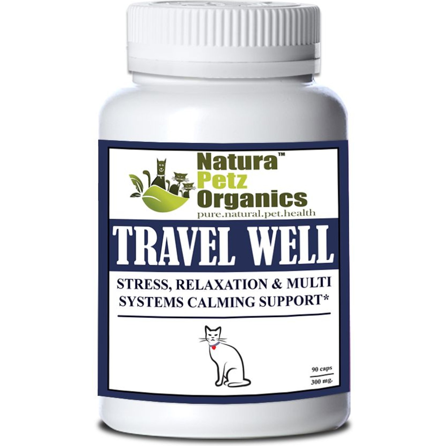 Natura Petz Organics Travel Well Cat Supplement, 90 count