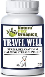Natura Petz Organics TRAVEL WELL* Stress, Relaxation & Calming Support* Dog Supplement